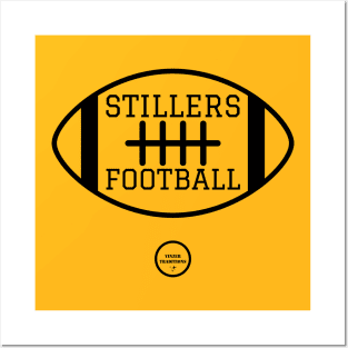 Stillers Football Black Posters and Art